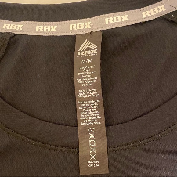 RBX Performance X-Dri Long Sleeve Running Athletic Tee Shirt Size M - Picture 5 of 10
